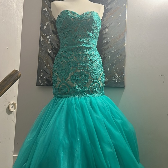 TONY BOWLS FORMAL GOWN - Picture 1 of 11
